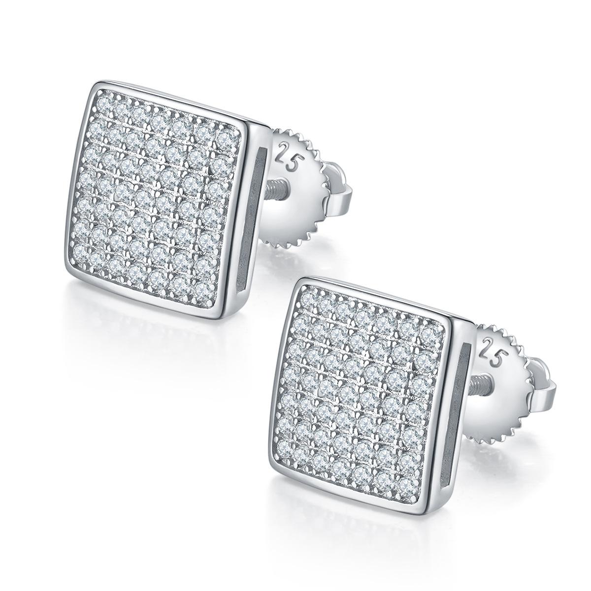 Xiaoxiangfeng Full Diamond Stud Earrings S925 Silver Inlaid Moissanite Stud Earrings For Men And Women Seiko
Xiaoxiangfeng Full Diamond Stud Earrings S925 Silver Inlaid Moissanite Stud Earrings For Men And Women Seiko