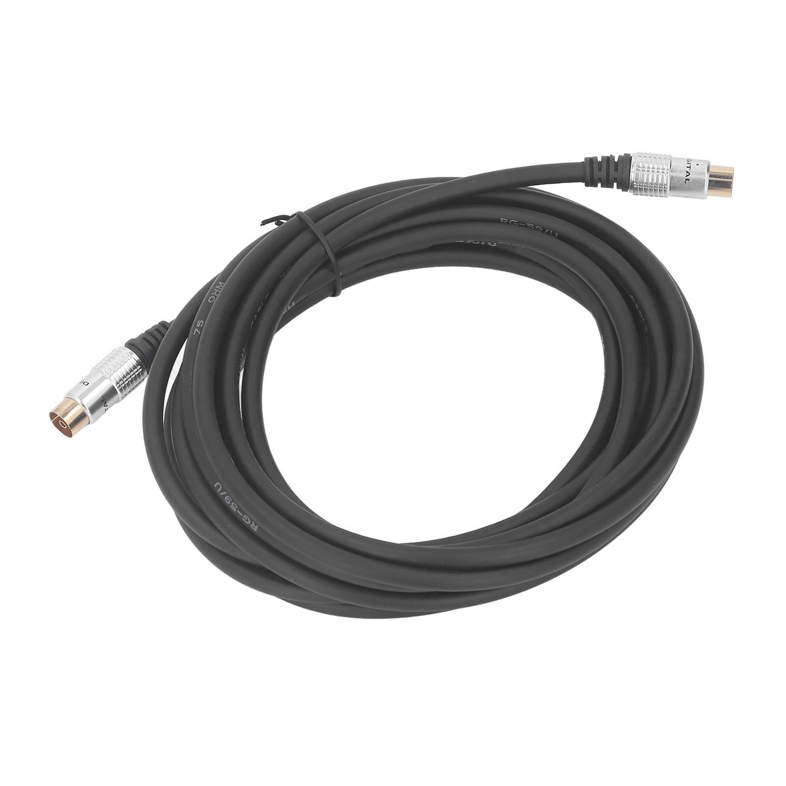 TV9.5MM Male to Female Adapter Cord RG59U Coaxial Closed Circuit Cable for Satellite TV Set Top Box 5 Meter
TV9.5MM Male to Female Adapter Cord RG59U Coaxial Closed Circuit Cable for Satellite TV Set Top Box 5 Meter