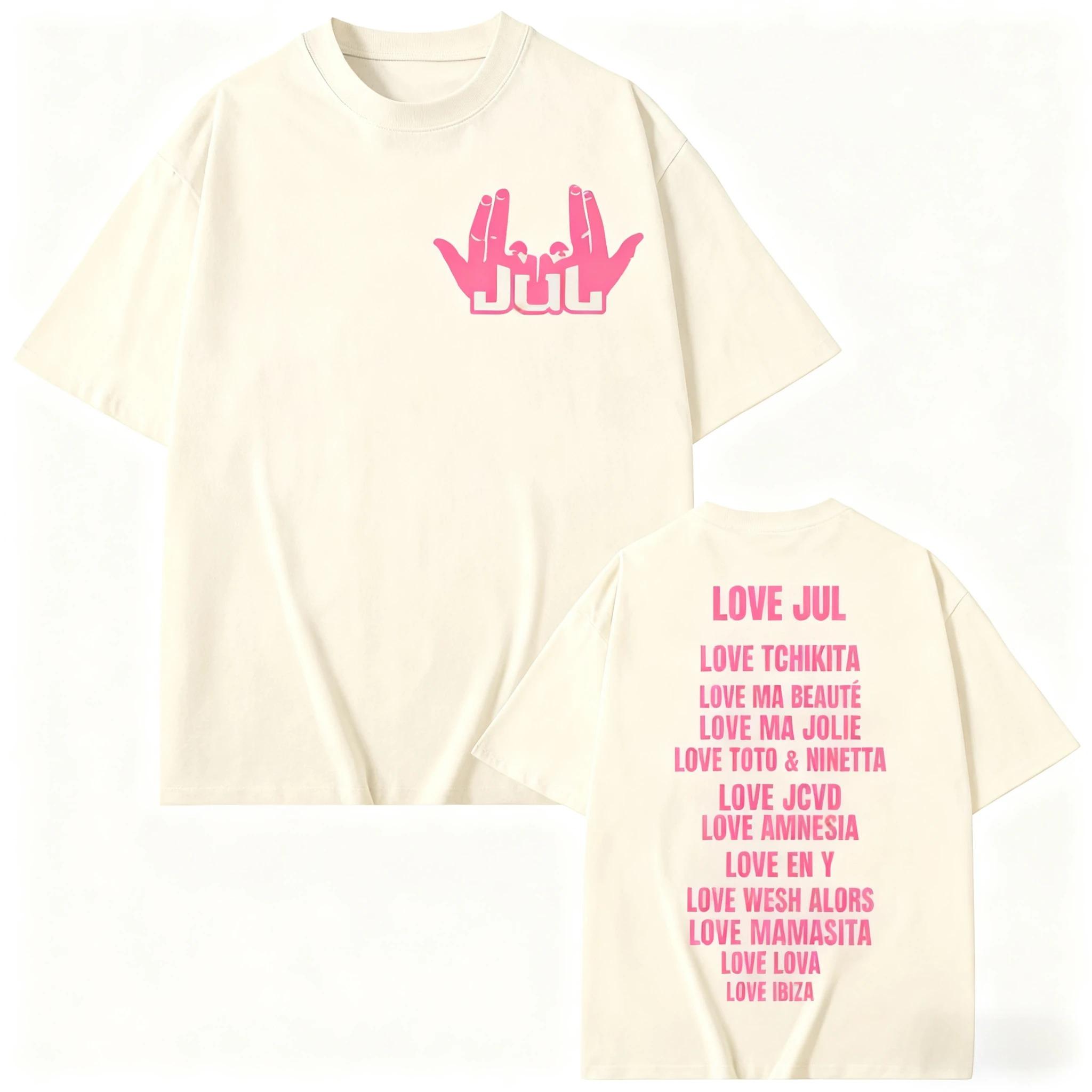 France Rapper Jul Merch Tshirt Harajuku Hip Hop Pop Music Tees Short Sleeve Tshirts Men Women high quality Short Sleeves Casual M
France Rapper Jul Merch Tshirt Harajuku Hip Hop Pop Music Tees Short Sleeve Tshirts Men Women high quality Short Sleeves Casual M