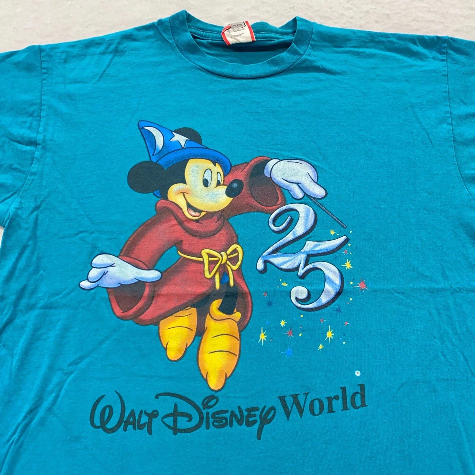 vintage 90s WALT DISNEY WORLD 25TH MICKEY MOUSE FANTASIA T-Shirt LARGE/XL soft 4XL
vintage 90s WALT DISNEY WORLD 25TH MICKEY MOUSE FANTASIA T-Shirt LARGE/XL soft 4XL