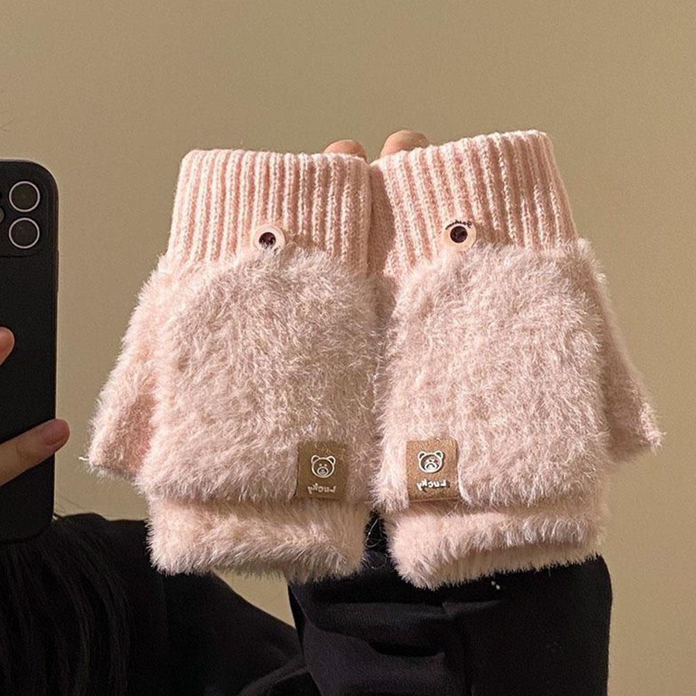 Fuzzy Knitted Fingerless Gloves Winter Thicken Warm Touch Screen Gloves For Men Women Gloves Warm Half Finger Student Gloves рожевий
Fuzzy Knitted Fingerless Gloves Winter Thicken Warm Touch Screen Gloves For Men Women Gloves Warm Half Finger Student Gloves рожевий