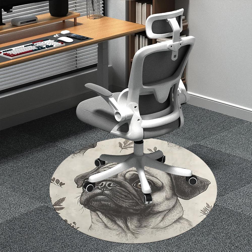 1pc Pug Floral Office Round Area Rug, Indoor Mat Suitable ForOffice, Under Office Chairs Bedroom Living Room Home Decor, Room Deco q155 80cm by 80cm
1pc Pug Floral Office Round Area Rug, Indoor Mat Suitable ForOffice, Under Office Chairs Bedroom Living Room Home Decor, Room Deco q155 80cm by 80cm