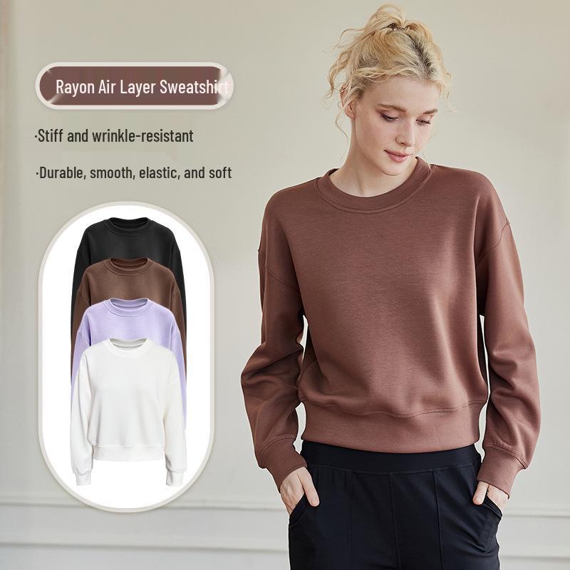 Women s Casual Loose Fit High Elastic Sports Sweatshirt - Breathable, Thickened, Round Neck, Long Sleeve Medium
Women s Casual Loose Fit High Elastic Sports Sweatshirt - Breathable, Thickened, Round Neck, Long Sleeve Medium