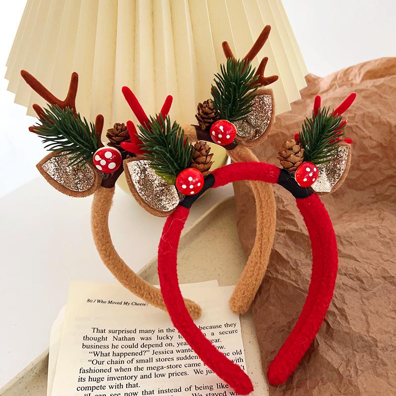 Christmas Headband Reindeer Antlers Horn Hair Band Clasp Headwear for Kids Adult New Year Navidad Party Cosplay Elk Hair Hoop кофейный
Christmas Headband Reindeer Antlers Horn Hair Band Clasp Headwear for Kids Adult New Year Navidad Party Cosplay Elk Hair Hoop кофейный