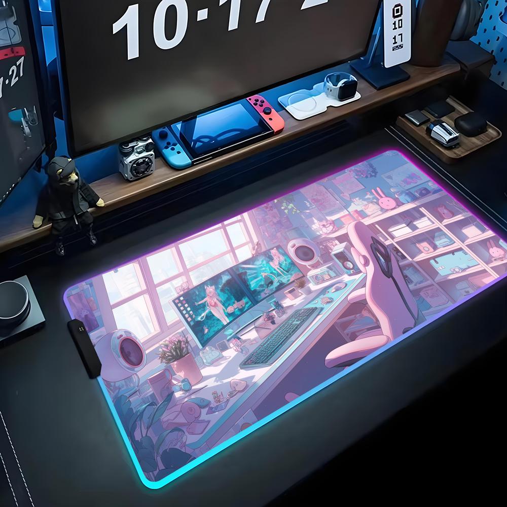 Аниме киберспортивная комната Коврик для мыши RGB Игровой коврик для мыши Большой светодиодный коврик Настольный коврик для ПК Светящийся коврик для мыши Большие коврики для клавиатуры Настольный ковер С RGB600x300x3mm
Аниме киберспортивная комната Коврик для мыши RGB Игровой коврик для мыши Большой светодиодный коврик Настольный коврик для ПК Светящийся коврик для мыши Большие коврики для клавиатуры Настольный ковер С RGB600x300x3mm