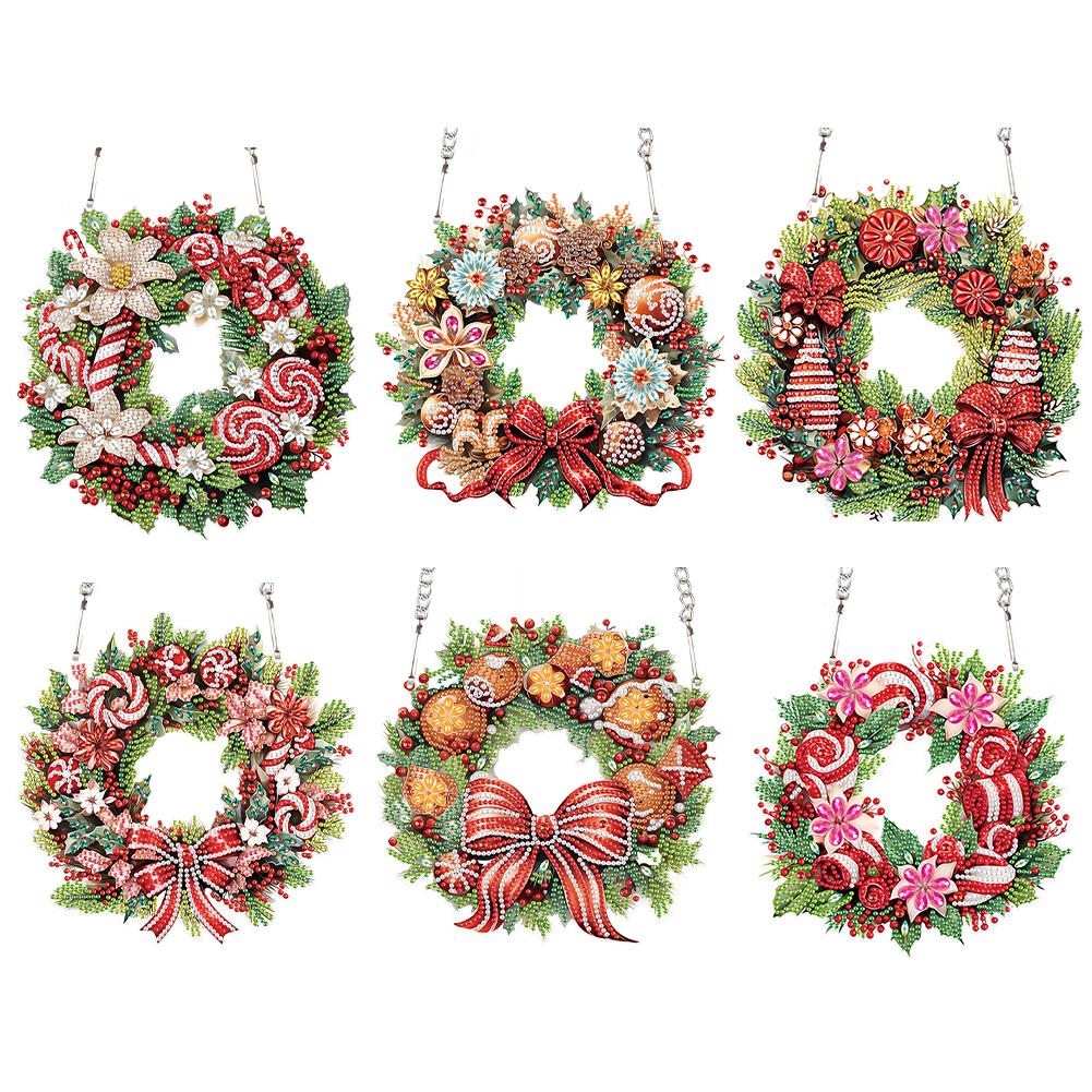 Diamond Painting Wreath Ornament Special Shaped+Round Diamond Painting Hanging Wreath for Xmas Wall Door Window Decor
Diamond Painting Wreath Ornament Special Shaped+Round Diamond Painting Hanging Wreath for Xmas Wall Door Window Decor