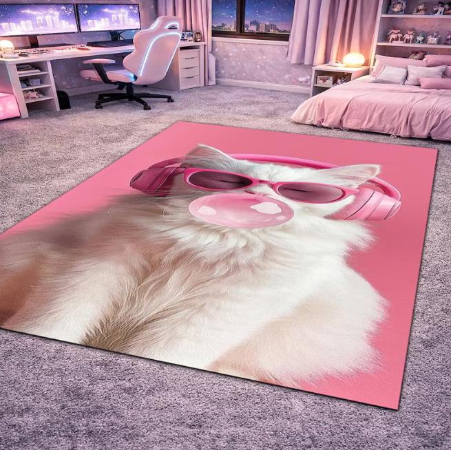 Cat Rug Modern Cat Pattern Rug Black and Gray Area Carpet Non Slip Floor Mat Cat Lover Gift Stylish Living Room Decor Rug Mat 40x60cm
Cat Rug Modern Cat Pattern Rug Black and Gray Area Carpet Non Slip Floor Mat Cat Lover Gift Stylish Living Room Decor Rug Mat 40x60cm