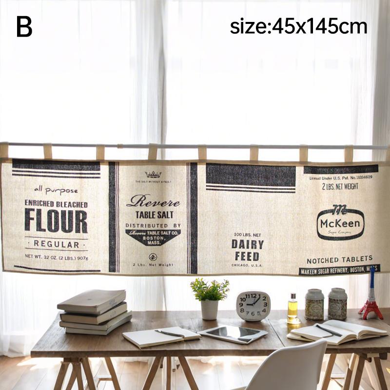45x140cm Half Curtain Home Cafe Restaurant Vintage English Words Door Head Curtain Tavern Kitchen Partition Decor Short Curtain 45x140cm
45x140cm Half Curtain Home Cafe Restaurant Vintage English Words Door Head Curtain Tavern Kitchen Partition Decor Short Curtain 45x140cm