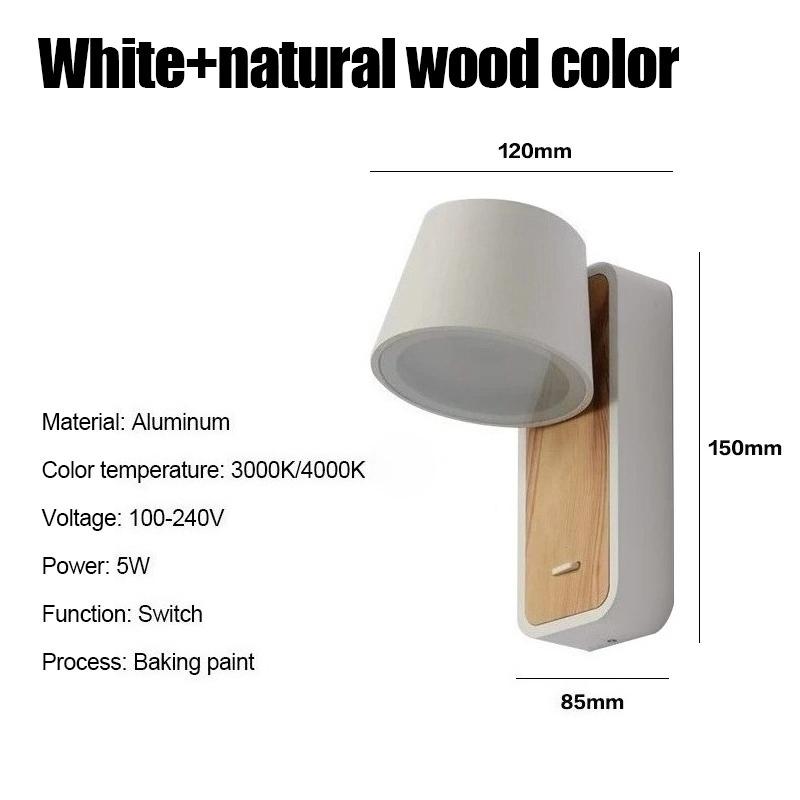 Led Wall with Switch Eye-protective 350 ° Rotation Lamp Understated Elegance for Bedroom Headboard Wall Balcony Hallway Lighting 4000k--Neutral light
Led Wall with Switch Eye-protective 350 ° Rotation Lamp Understated Elegance for Bedroom Headboard Wall Balcony Hallway Lighting 4000k--Neutral light