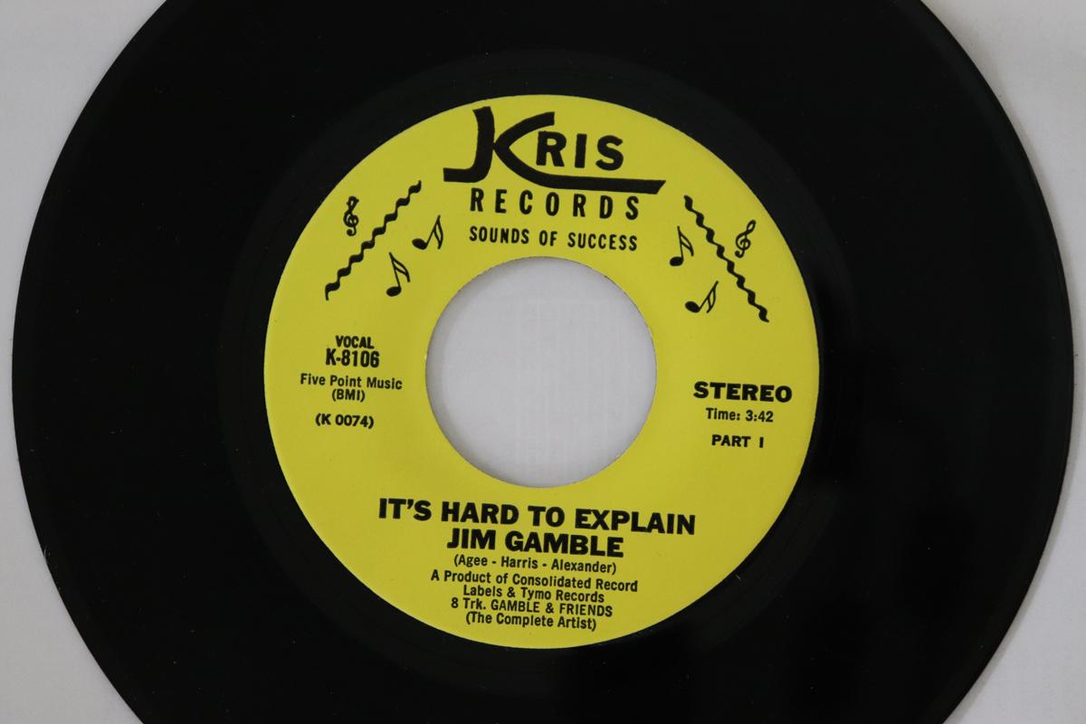 7inch Record JIM GAMBLE - It s Hard To Explain Part I / It s K8106 Kris Records US Soul/Funk Used
7inch Record JIM GAMBLE - It s Hard To Explain Part I / It s K8106 Kris Records US Soul/Funk Used