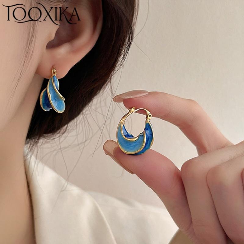Серьги Tooxika для женщин, ретро-синие, нишевый дизайн, высококачественные серьги, новый стиль
Серьги Tooxika для женщин, ретро-синие, нишевый дизайн, высококачественные серьги, новый стиль
