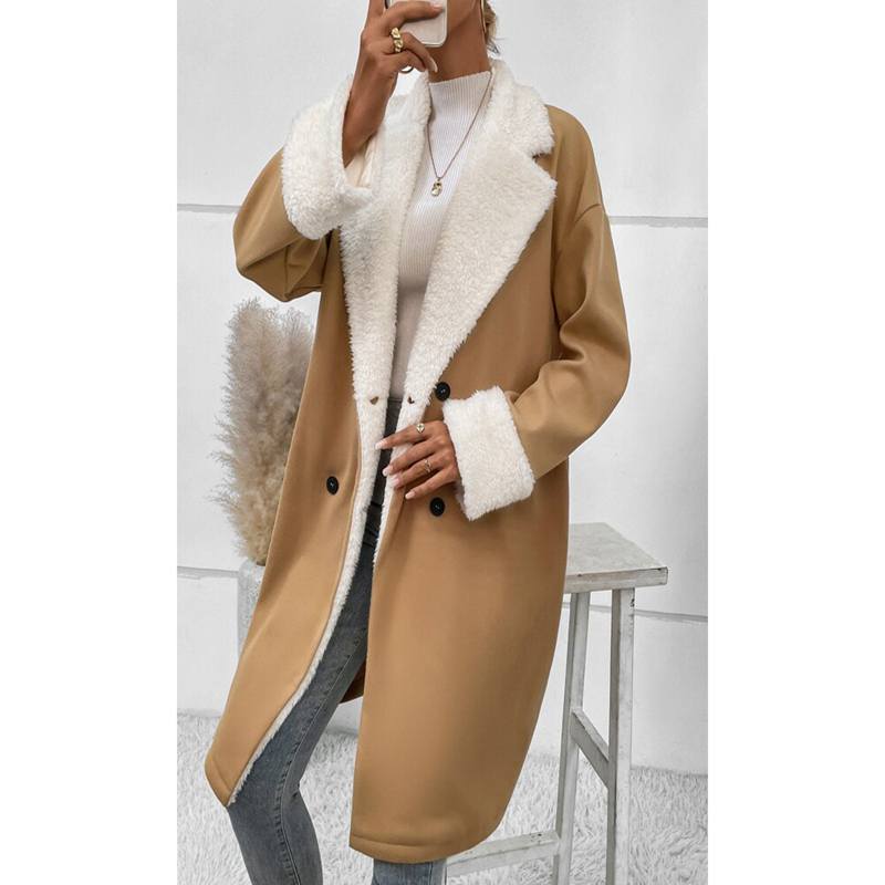 Осіннє жіноче вовняне пальто Зимове повсякденне клаптикове модне пальто з коміром Довга куртка Офісна леді Великий розмір Пальто з лацканами S коричневий
Осіннє жіноче вовняне пальто Зимове повсякденне клаптикове модне пальто з коміром Довга куртка Офісна леді Великий розмір Пальто з лацканами S коричневий