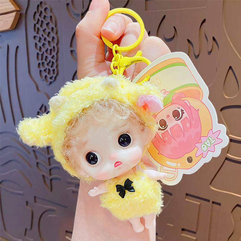 Sweet Doll Face Girl Keychain Princess Beautiful Dress Up Toys Cute Safety Movable Joint Doll Bag Pendant Car Charm Girl Gift
Sweet Doll Face Girl Keychain Princess Beautiful Dress Up Toys Cute Safety Movable Joint Doll Bag Pendant Car Charm Girl Gift