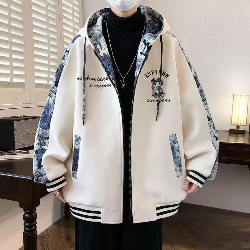 Men s Trendy Plus Size Hooded Baseball Jacket: Autumn/Winter Edition XL вершковий/білий
Men s Trendy Plus Size Hooded Baseball Jacket: Autumn/Winter Edition XL вершковий/білий