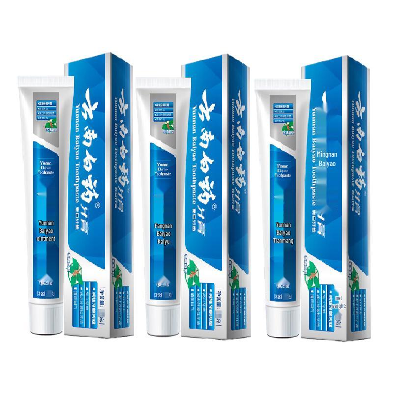 Yunnan Baiyao Gum Care Whitening Toothpaste 165g x 3
Yunnan Baiyao Gum Care Whitening Toothpaste 165g x 3