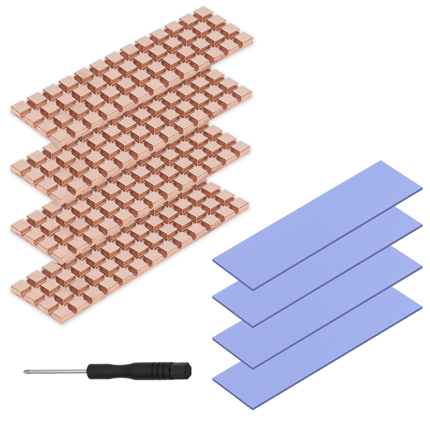 Mauknci Copper SSD Heatsink Thin 2280 SSD Heatsink for Laptops 70 x 20 x Pack of 4 M.2 1.5mm
Mauknci Copper SSD Heatsink Thin 2280 SSD Heatsink for Laptops 70 x 20 x Pack of 4 M.2 1.5mm