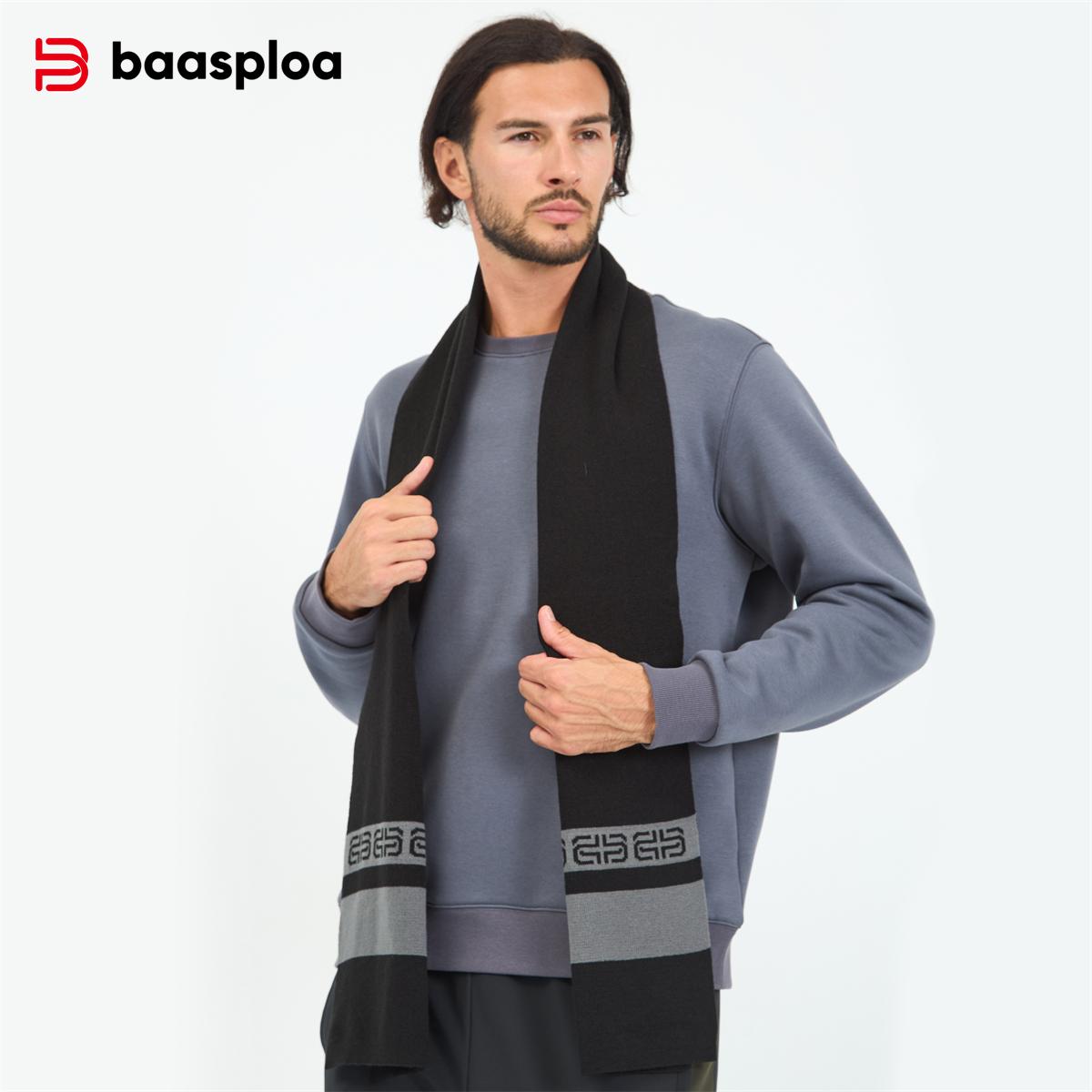 Baasploa зимний шарф вязаный теплый мужской и женский универсальный все в одном высококачественный брендовый модный мужской зимний шарф чёрный
Baasploa зимний шарф вязаный теплый мужской и женский универсальный все в одном высококачественный брендовый модный мужской зимний шарф чёрный