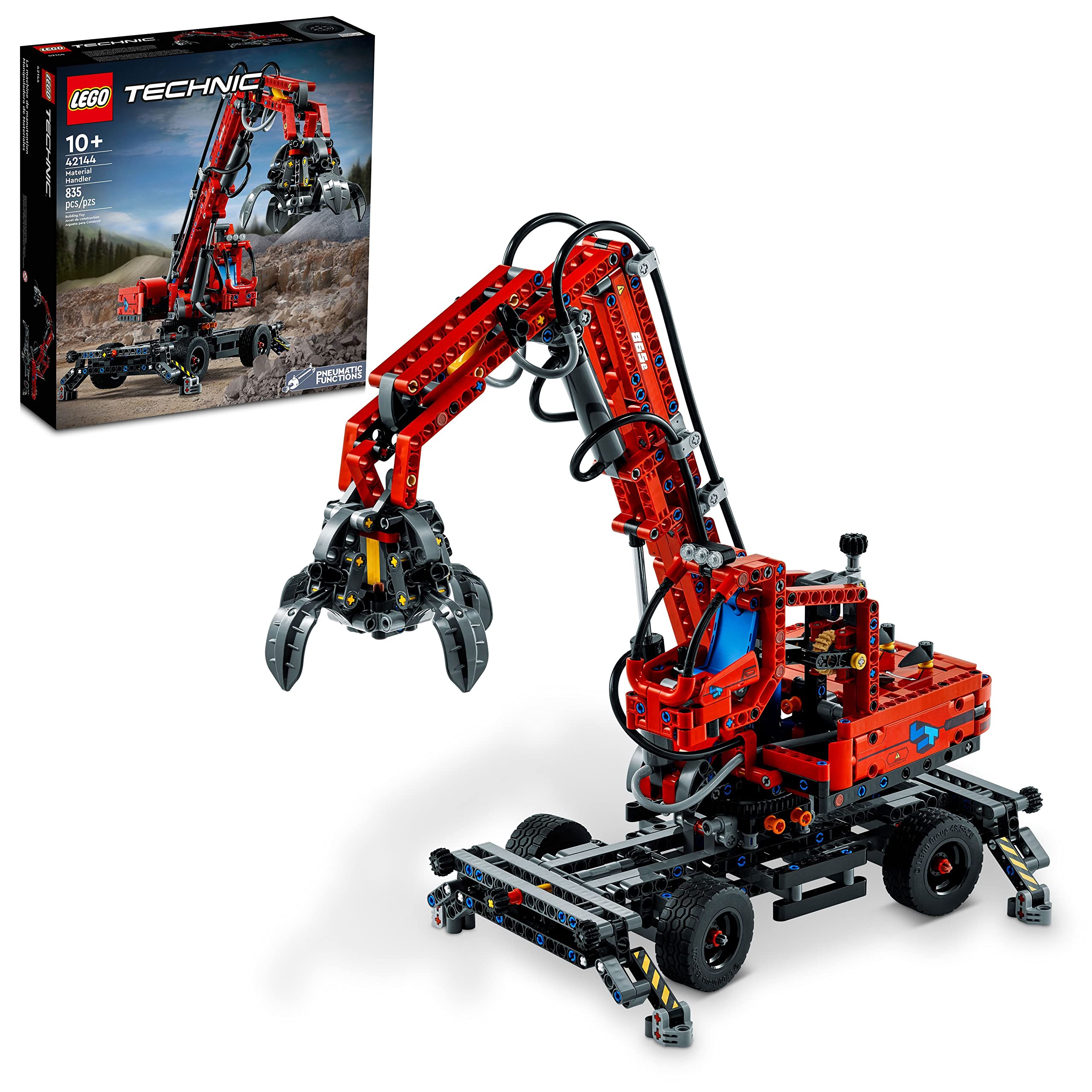 LEGO Technic Material Handler 42144 Mechanical Model Crane Toy with Manual and Pneumatic Functions Construction Truck Assembly Set Educational Toy
LEGO Technic Material Handler 42144 Mechanical Model Crane Toy with Manual and Pneumatic Functions Construction Truck Assembly Set Educational Toy