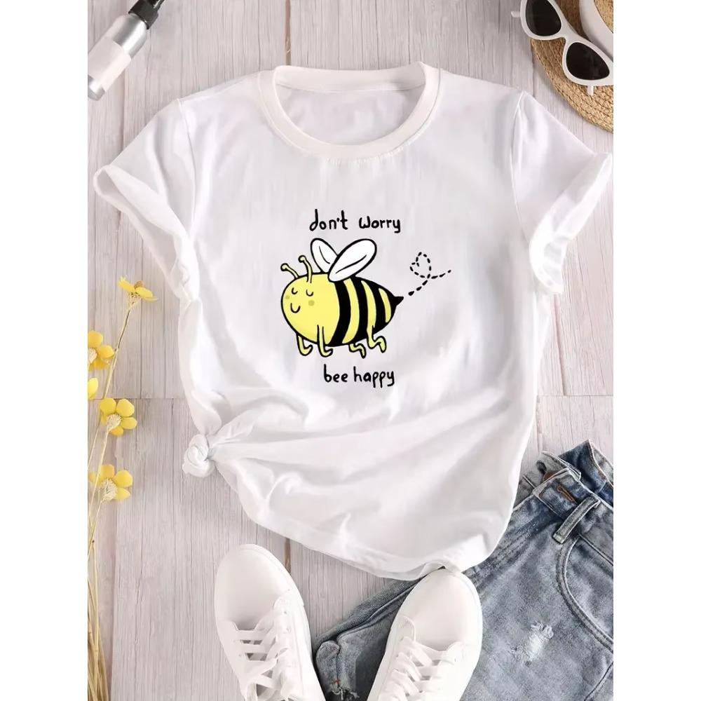 Cartoon Bee Print Crew Neck T-Shirt Casual Short Sleeve T-Shirt For Summer Women s Clothing Print Summer Y2K Casual Clothes M бежевый
Cartoon Bee Print Crew Neck T-Shirt Casual Short Sleeve T-Shirt For Summer Women s Clothing Print Summer Y2K Casual Clothes M бежевый