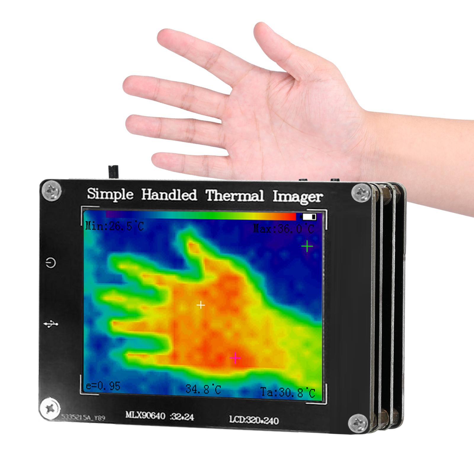 -40~300℃ Portable Multifunction Infrared Imager Handheld Digital Infrared Thermal Imaging Camera 3.2 Inch LCD Display Thermal чорний
-40~300℃ Portable Multifunction Infrared Imager Handheld Digital Infrared Thermal Imaging Camera 3.2 Inch LCD Display Thermal чорний