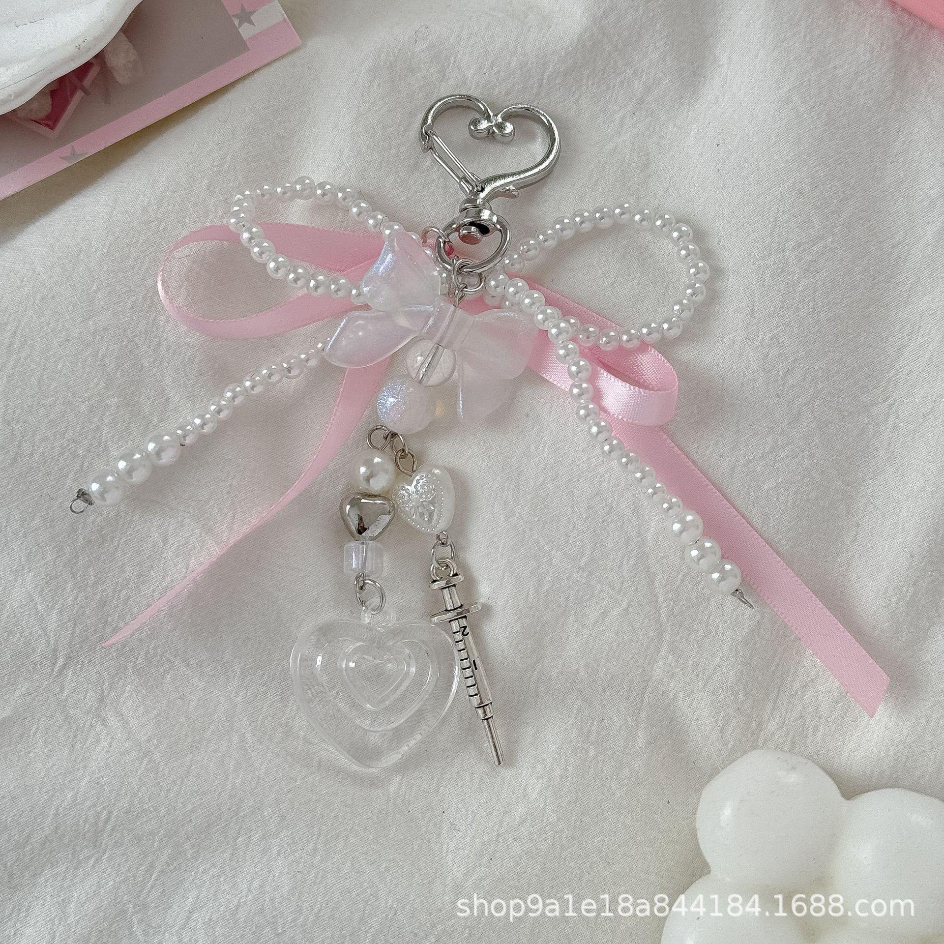 Korean Cute Bow Heart Pendant Keychain - Versatile Bag Charm & Exquisite Gift рожевий
Korean Cute Bow Heart Pendant Keychain - Versatile Bag Charm & Exquisite Gift рожевий