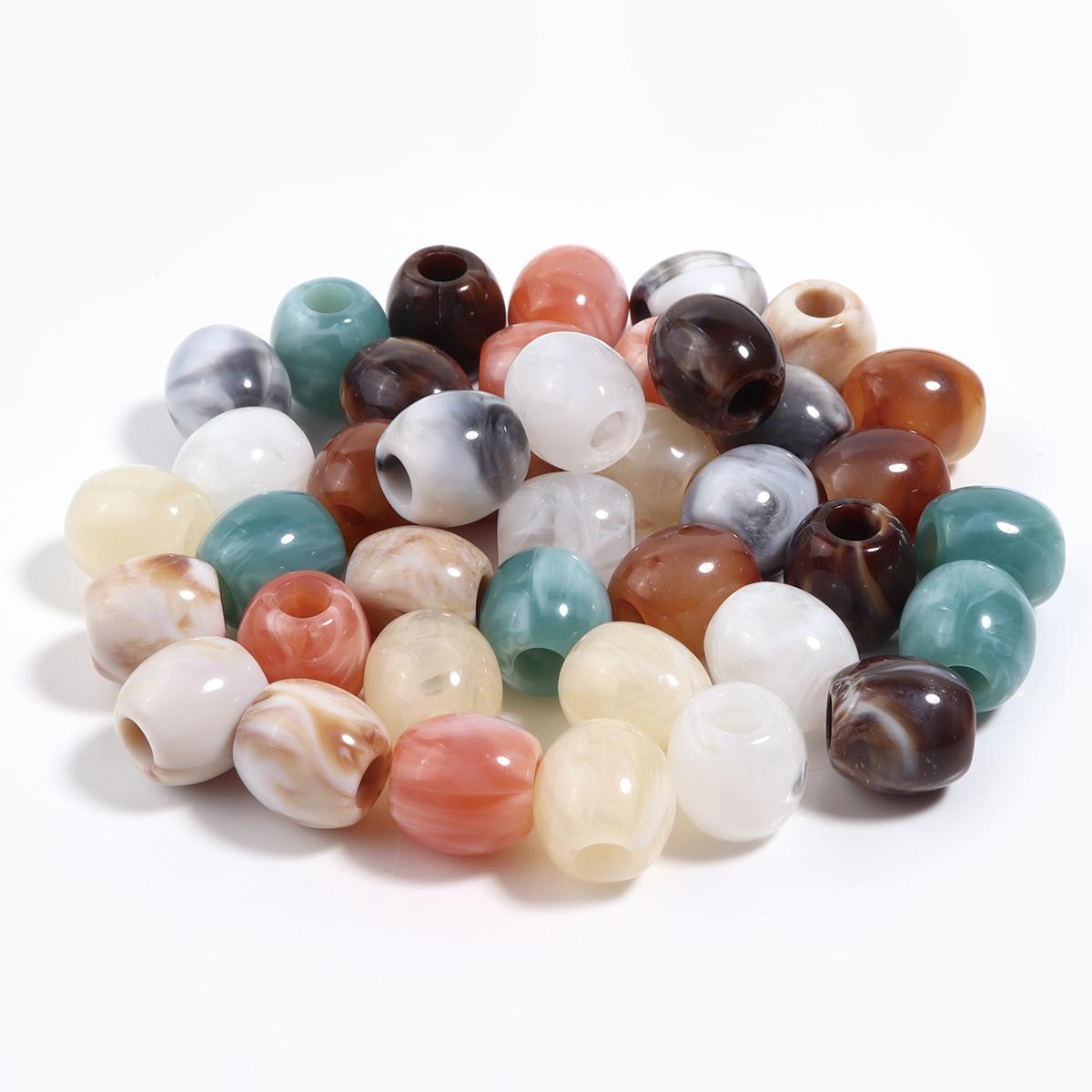 40pcs/lot Colored Barrel Shape Acrylic Beads Big Hole Loose Spaced Imitation Jade Beads For DIY Bracelet Bags Decor Accessories
40pcs/lot Colored Barrel Shape Acrylic Beads Big Hole Loose Spaced Imitation Jade Beads For DIY Bracelet Bags Decor Accessories