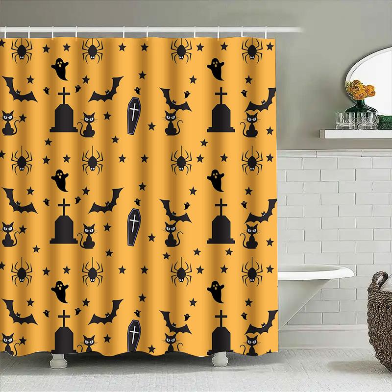 Tuniu Halloween Bat Ghost Skull Shower Curtain Spooky Gothic Print Bathroom Decor W60H190(CM)-1 Pcs
Tuniu Halloween Bat Ghost Skull Shower Curtain Spooky Gothic Print Bathroom Decor W60H190(CM)-1 Pcs