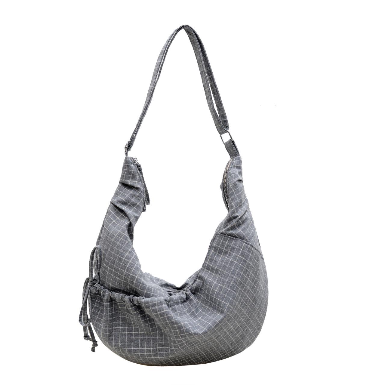Korean Plaid Canvas Underarm Bag - Large Capacity Crossbody for Women, 2025 Style сірий колір
Korean Plaid Canvas Underarm Bag - Large Capacity Crossbody for Women, 2025 Style сірий колір