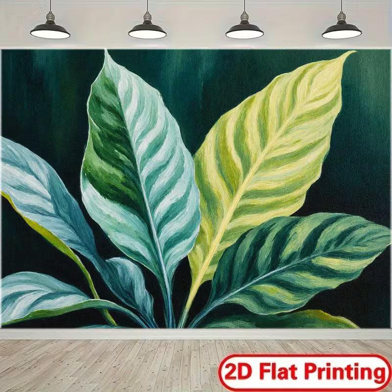 2D Modern Plant Art Photography Background, Tropical Leaf Painting with Blue & Green Tones 47.2x31.5inch/120*80cm
2D Modern Plant Art Photography Background, Tropical Leaf Painting with Blue & Green Tones 47.2x31.5inch/120*80cm