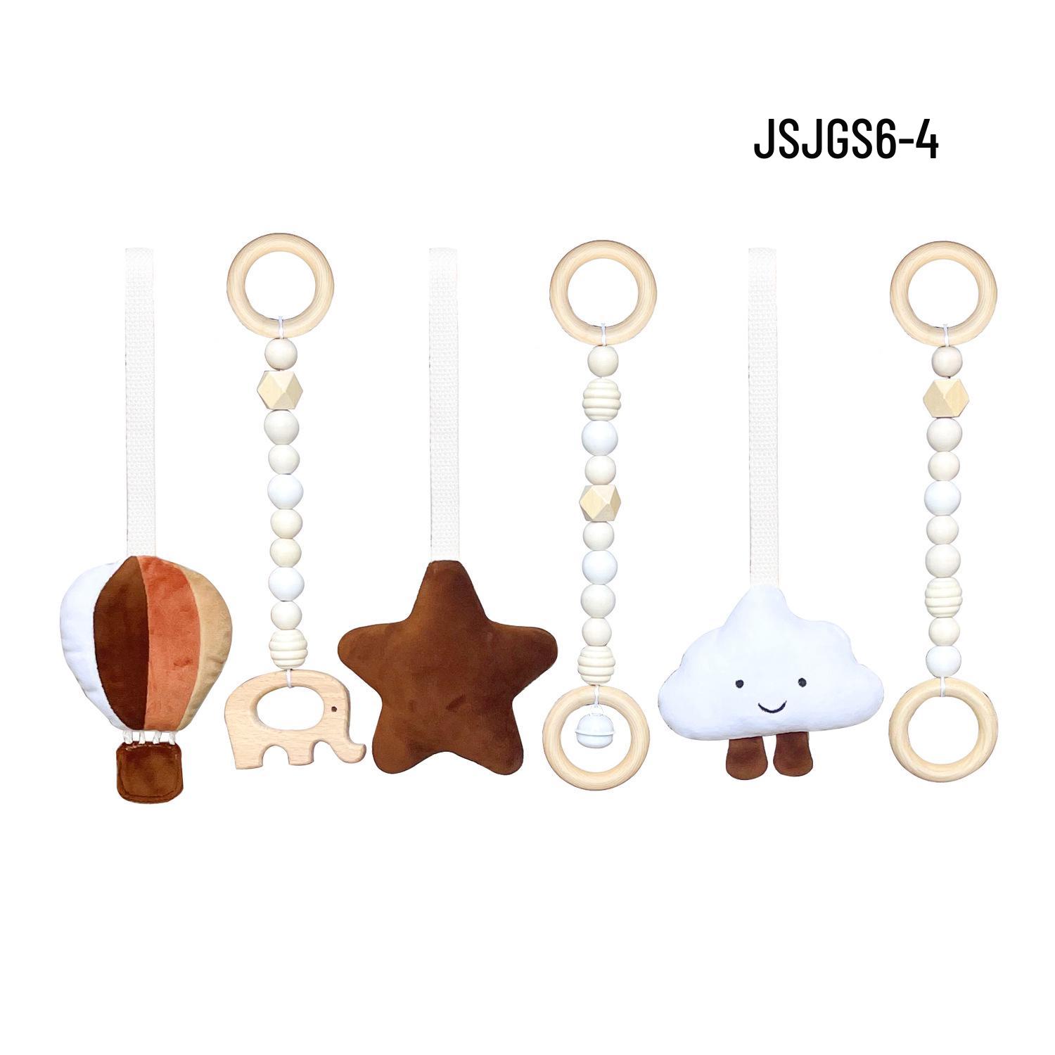 Nordic Style Wooden Baby Fitness Rack with Hanging Toy Bells
Nordic Style Wooden Baby Fitness Rack with Hanging Toy Bells