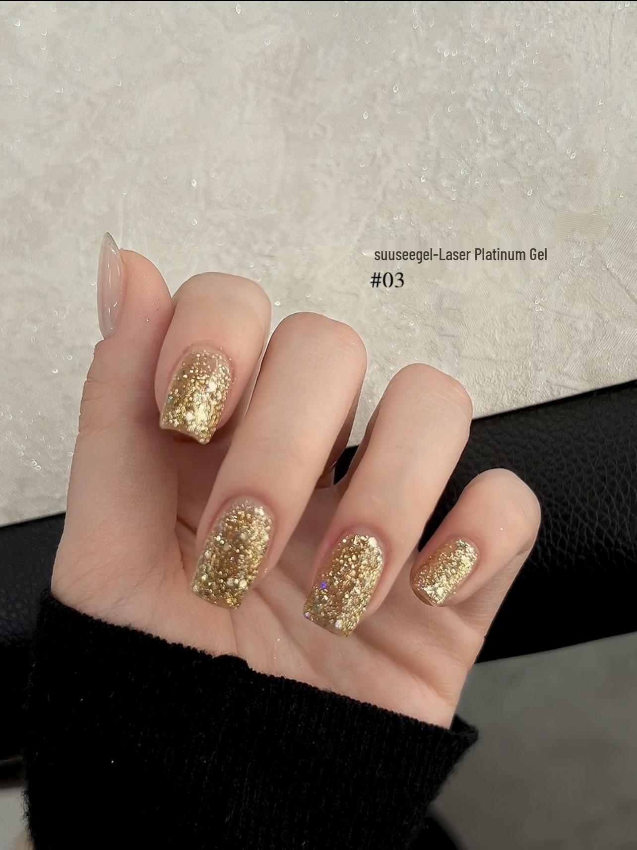 10-Color Laser Platinum Gel Polish - Spring/Summer 2025 Collection: Glittery Nail Art Gel
10-Color Laser Platinum Gel Polish - Spring/Summer 2025 Collection: Glittery Nail Art Gel