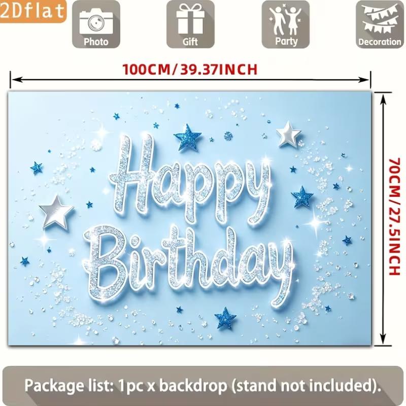 2D Light Blue Happy Birthday Backdrop Banner for Minimalist Party Supplies 47.2x31.5inch/120*80cm
2D Light Blue Happy Birthday Backdrop Banner for Minimalist Party Supplies 47.2x31.5inch/120*80cm