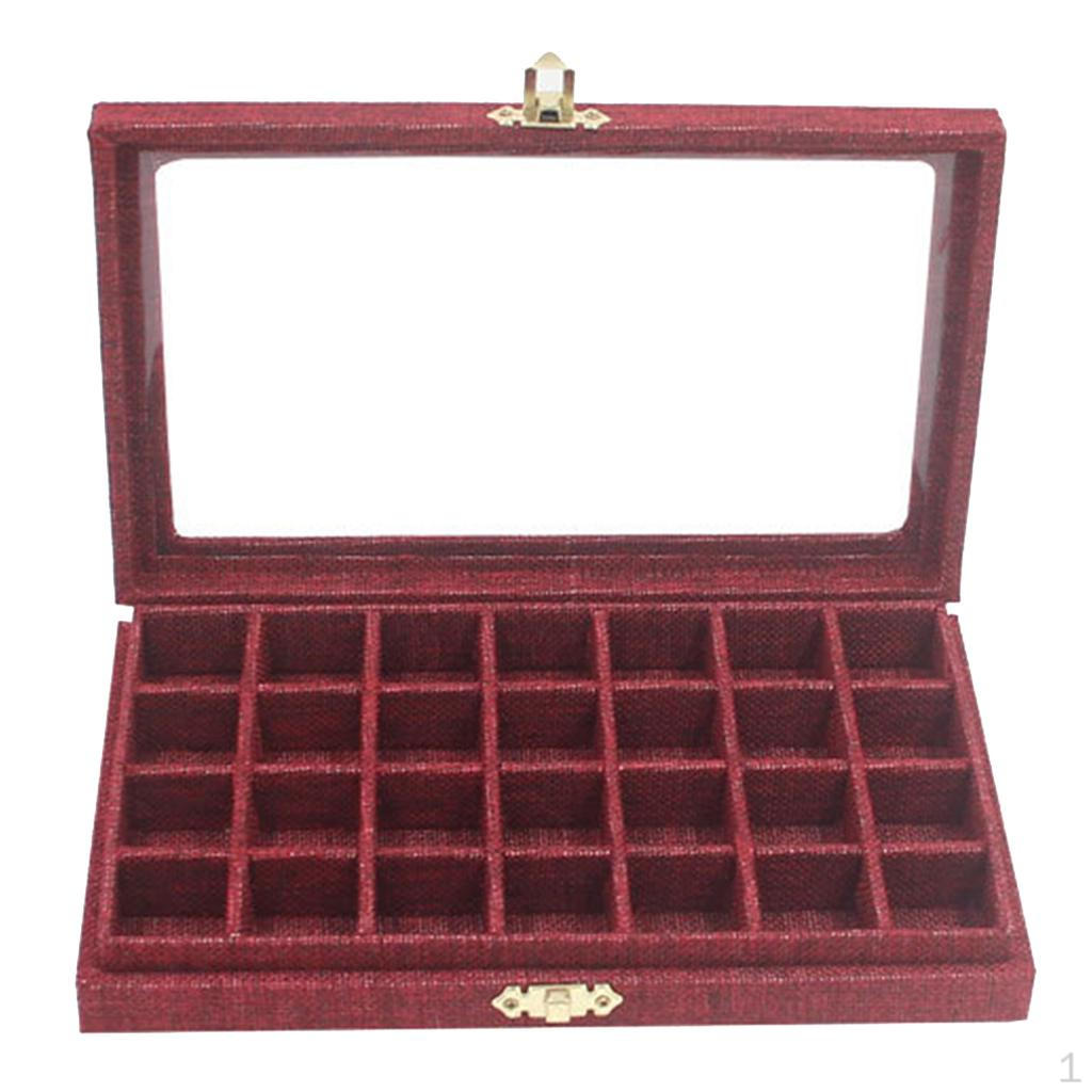 Gird Container Pill Bead Holder 25x15 Case purplish red
Gird Container Pill Bead Holder 25x15 Case purplish red