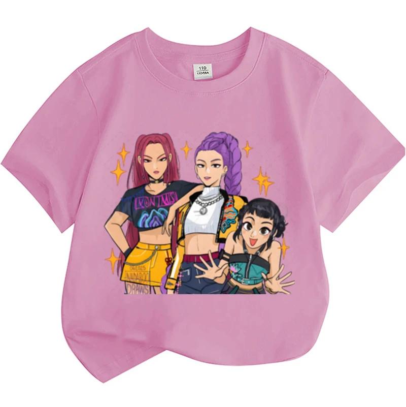 KPop Demon Hunters Rumi Mira Zoey Children s T Shirts Summer Kids Cartoon Clothes Round Neck Tops Tees Fashion Girls T-shirts 100
KPop Demon Hunters Rumi Mira Zoey Children s T Shirts Summer Kids Cartoon Clothes Round Neck Tops Tees Fashion Girls T-shirts 100