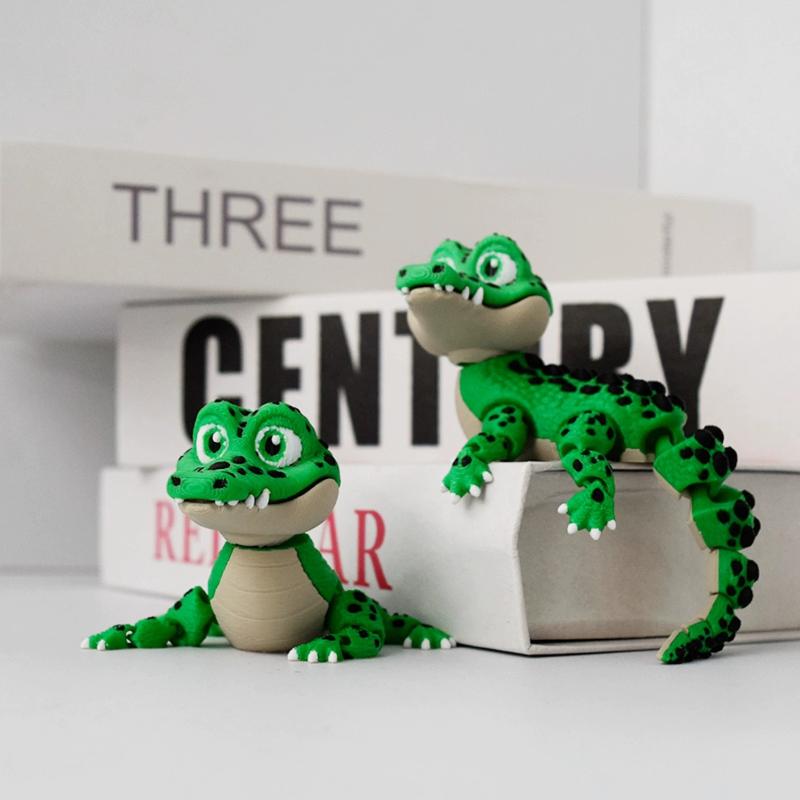 Realistic Small Crocodile Toy Statue 3D Printing Toy Joints Movable Crocodile Zoo Small Animal Desktop Decor Children Funny Gift зелений
Realistic Small Crocodile Toy Statue 3D Printing Toy Joints Movable Crocodile Zoo Small Animal Desktop Decor Children Funny Gift зелений