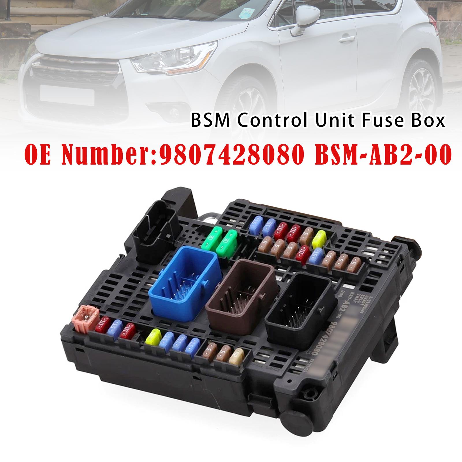 BSM Control Unit Fuse Box 9807428080 BSM-AB2-00 For Citroën C4 II DS4 2011-
BSM Control Unit Fuse Box 9807428080 BSM-AB2-00 For Citroën C4 II DS4 2011-
