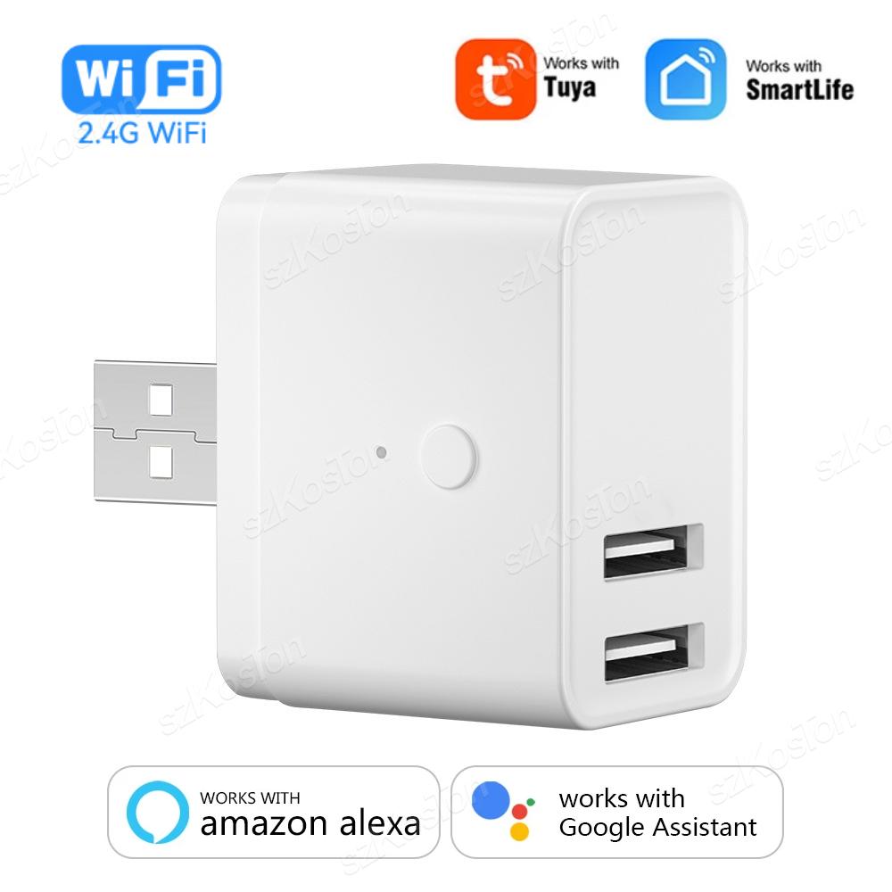 Tuya Smart Zigbee WiFi 2 Gang Micro Adaptor Mini USB Power Adaptor Charge Plug Timing Voice Smart Life Control Via Alexa Google 5V
Tuya Smart Zigbee WiFi 2 Gang Micro Adaptor Mini USB Power Adaptor Charge Plug Timing Voice Smart Life Control Via Alexa Google 5V