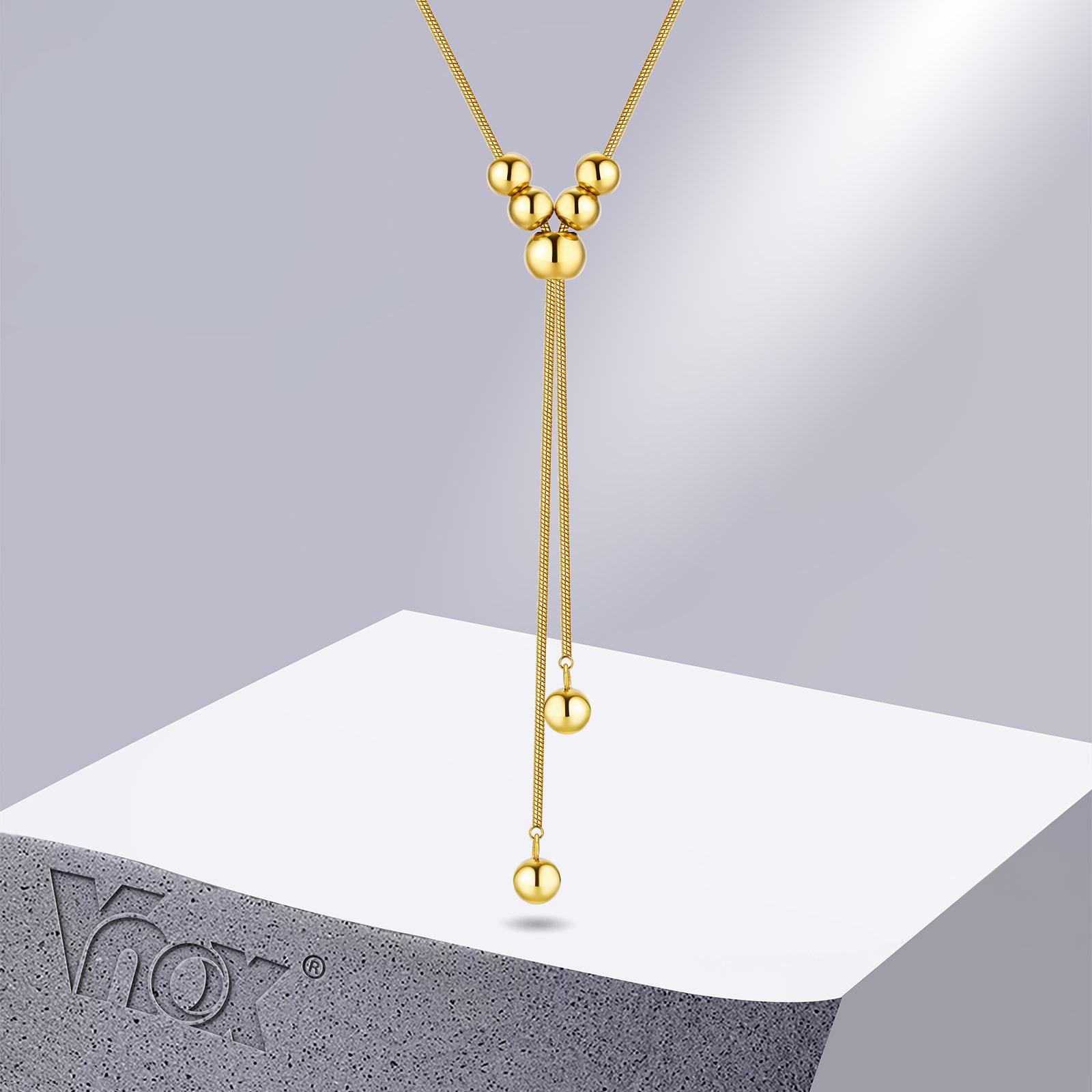 Vnox Sexy Y Necklaces for Women, Long Sweater Chain Pendant Necklaces, Gold Plated Snake Chain Collar
Vnox Sexy Y Necklaces for Women, Long Sweater Chain Pendant Necklaces, Gold Plated Snake Chain Collar