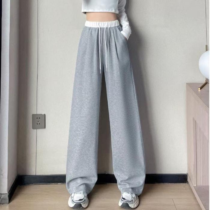 Women s Color-Block Drawstring Sweatpants: New Style for Spring, Autumn & Winter; Elastic Waist, Loose Fit, Wide-Leg. 2XL сірий колір
Women s Color-Block Drawstring Sweatpants: New Style for Spring, Autumn & Winter; Elastic Waist, Loose Fit, Wide-Leg. 2XL сірий колір