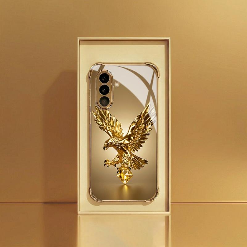 Golden Eagle Wings Glass Phone Case Suitable for Samsung Galaxy S26 S25 S24 S23 S22 S20 FE/Ultra/Plus Four Corner Anti Drop Case Galaxy S24
Golden Eagle Wings Glass Phone Case Suitable for Samsung Galaxy S26 S25 S24 S23 S22 S20 FE/Ultra/Plus Four Corner Anti Drop Case Galaxy S24