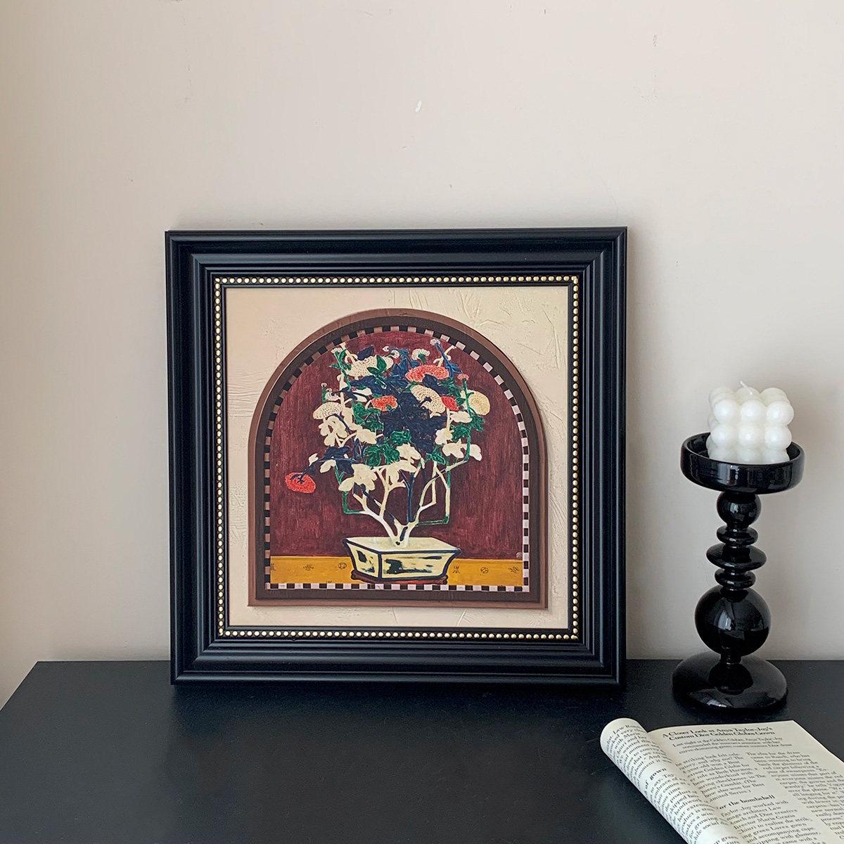 Retro Oil Painting Style Black Photo Frame - Elegant Bedroom, Study, and Living Room Decoration 【Inner diameter 30*30cm】
Retro Oil Painting Style Black Photo Frame - Elegant Bedroom, Study, and Living Room Decoration 【Inner diameter 30*30cm】