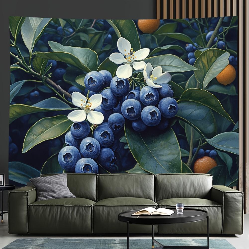 Blueberry and Flower Theme Digital printing polyester wall hanging tapestry decorative Living room bedrooms background gift 74x94cm(29x37in)
Blueberry and Flower Theme Digital printing polyester wall hanging tapestry decorative Living room bedrooms background gift 74x94cm(29x37in)