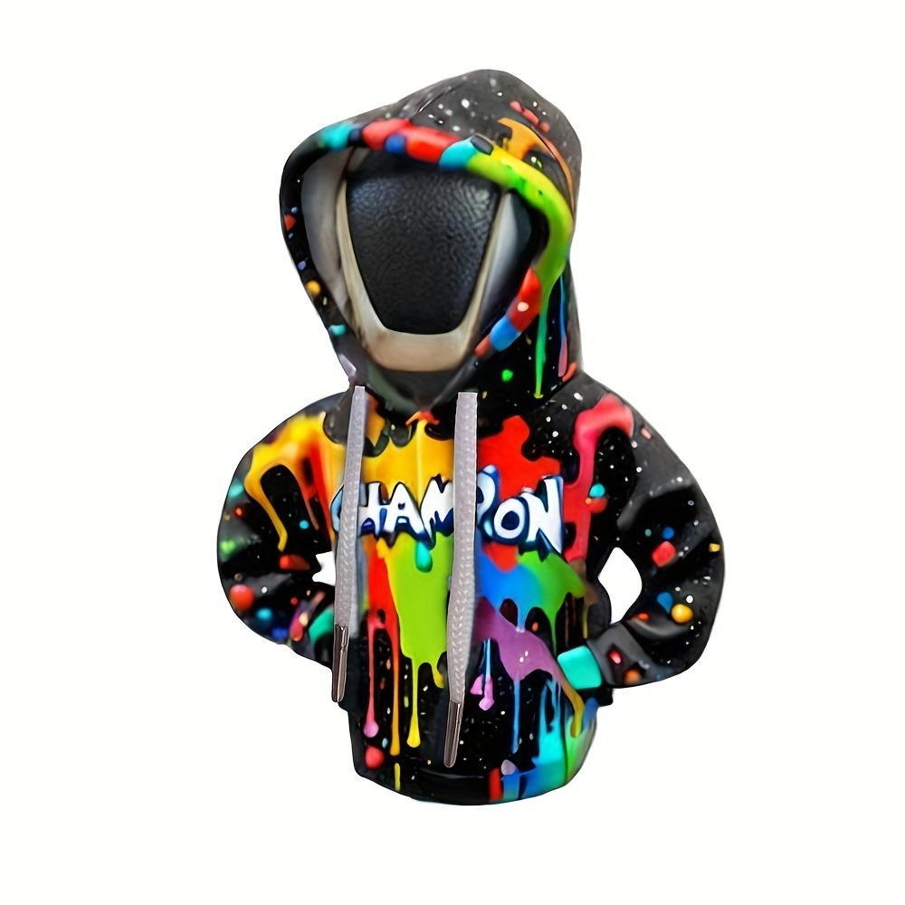 1pc Colorful Graffiti Pattern Hoodie Gear Shift Cover Car Gear Knob Cover Gear Lever Boot Car Shift Dust Cover Car Additions Car Decoration
1pc Colorful Graffiti Pattern Hoodie Gear Shift Cover Car Gear Knob Cover Gear Lever Boot Car Shift Dust Cover Car Additions Car Decoration
