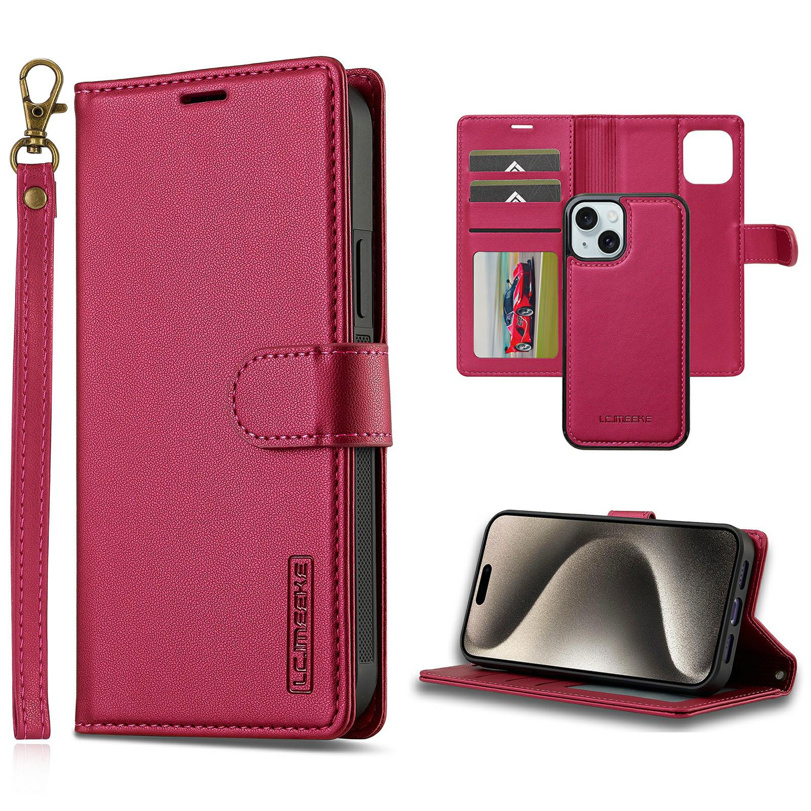 LC.IMEEKE L2 Series for iPhone 15 Plus/14 Plus Case PU Leather Wallet Detachable Magnetic Phone Cover B
LC.IMEEKE L2 Series for iPhone 15 Plus/14 Plus Case PU Leather Wallet Detachable Magnetic Phone Cover B