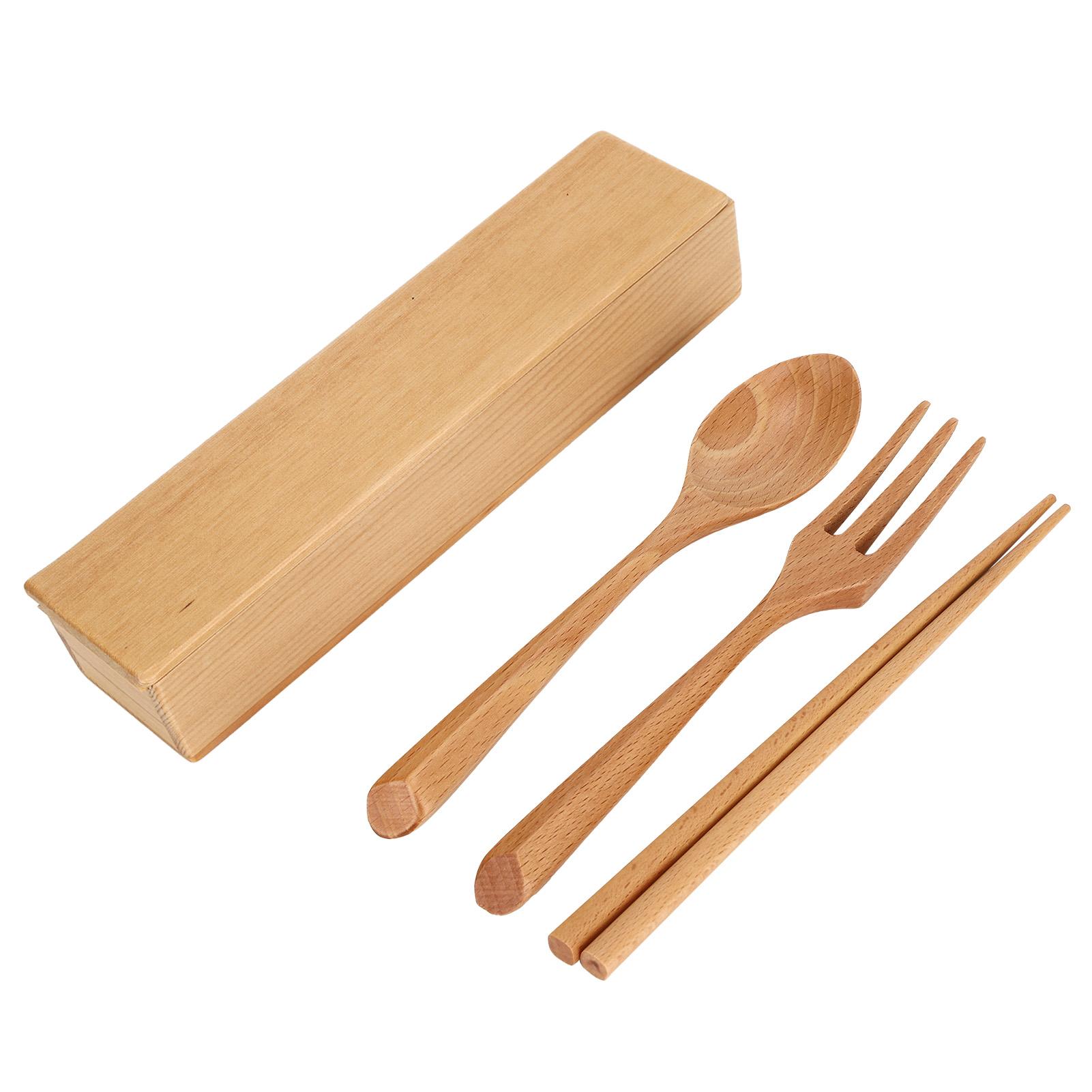 Portable Dinnerware Set Reusable Tableware Wooden Spoon Chopsticks Fork for Travelling Camping
Portable Dinnerware Set Reusable Tableware Wooden Spoon Chopsticks Fork for Travelling Camping