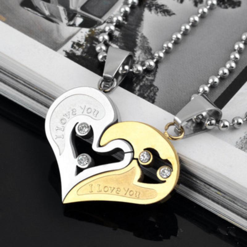 Korean jewelry heart-shaped photograph lovers titanium steel necklace female heart-shaped pendant a consideration.
Korean jewelry heart-shaped photograph lovers titanium steel necklace female heart-shaped pendant a consideration.