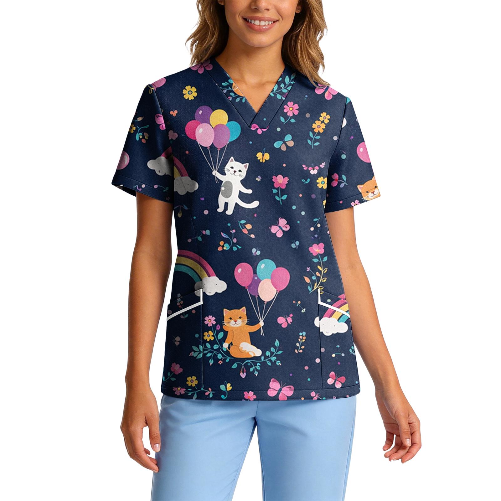 Women s Stretch Quick-Dry V-Neck Short Sleeve Workwear Top with Animal Print & Pockets XL Темно-синій
Women s Stretch Quick-Dry V-Neck Short Sleeve Workwear Top with Animal Print & Pockets XL Темно-синій