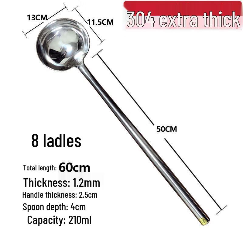 WJS 304 Stainless Steel Commercial Wok Ladle Set (5-Pack)
WJS 304 Stainless Steel Commercial Wok Ladle Set (5-Pack)