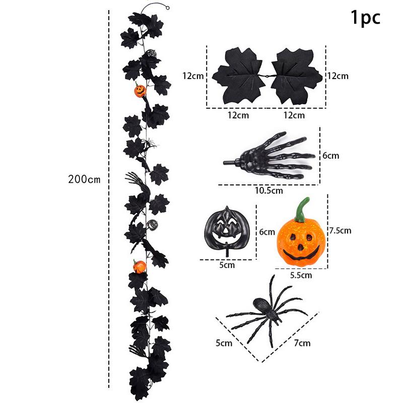 1Pieces 1 Halloween Wreath - 5.74ft Gothic Maple Leaves And Pumpkin Vines To Create A Spooky Holiday And Firepla Outdoor Gadgets
1Pieces 1 Halloween Wreath - 5.74ft Gothic Maple Leaves And Pumpkin Vines To Create A Spooky Holiday And Firepla Outdoor Gadgets