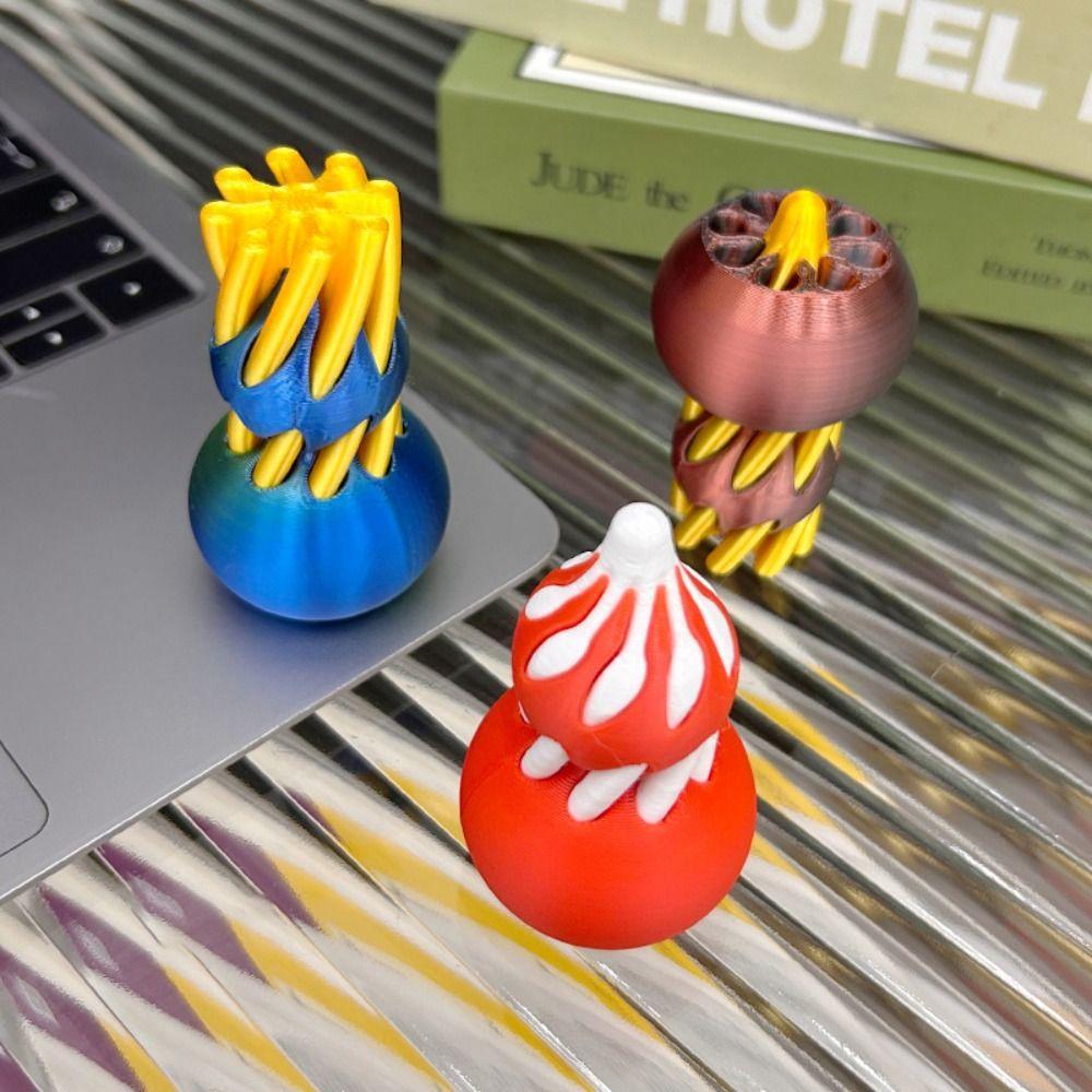 Flexible 3D Printed Gourd Toy Relaxation Fidget Toy Spiral Illusion Gourd Toy Home чёрный/жёлтый
Flexible 3D Printed Gourd Toy Relaxation Fidget Toy Spiral Illusion Gourd Toy Home чёрный/жёлтый